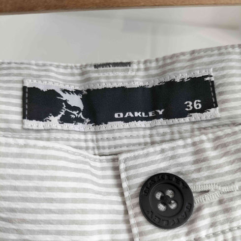 オークリー OAKLEY Y2K 背面スカルロゴプリント フロントロゴ刺繍 スカルシアサッカーショーツ Skull Seersucker Shorts メンズ 36