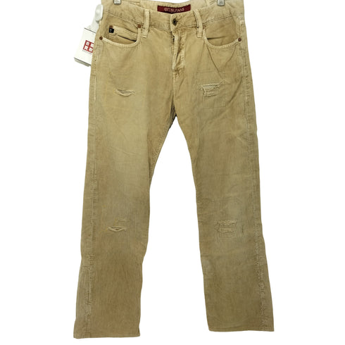 ゲスジーンズ GUESS JEANS ダメージ加工コーデュロイパンツ メンズ US:32-33