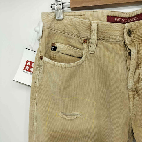 ゲスジーンズ GUESS JEANS ダメージ加工コーデュロイパンツ メンズ US:32-33