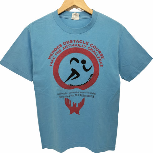 アルスタイルアパレルアクティブウェアー ALSTYLE APPAREL & ACTIVEWEAR 90-2000s ダブルステッチ WALTER REED MIDDLE 障害物競走 カレッジTシャツ 企業ロゴ メンズ import:S
