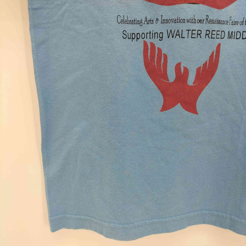アルスタイルアパレルアクティブウェアー ALSTYLE APPAREL & ACTIVEWEAR 90-2000s ダブルステッチ WALTER REED MIDDLE 障害物競走 カレッジTシャツ 企業ロゴ メンズ import:S