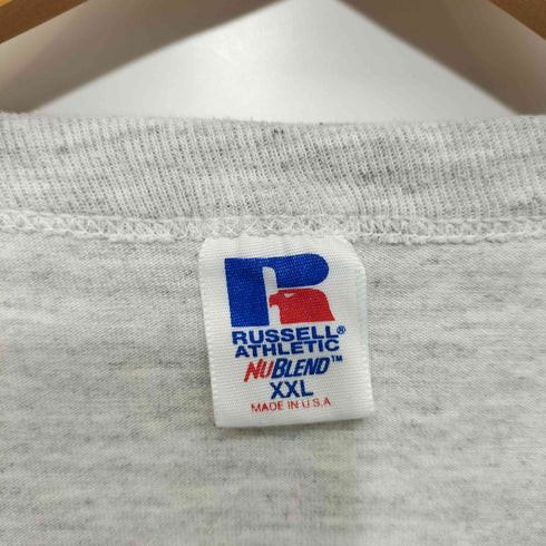 ラッセルアスレチック RUSSELL ATHLETIC 90S 前面プリント RICKS COLLEGE ATHLETICS カレッジTシャツ メンズ XXL