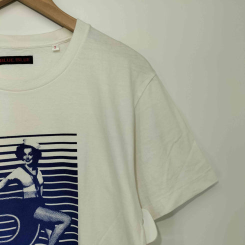 ブルーブルー BLUE BLUE Bロゴ プリントTシャツ メンズ JPN:2