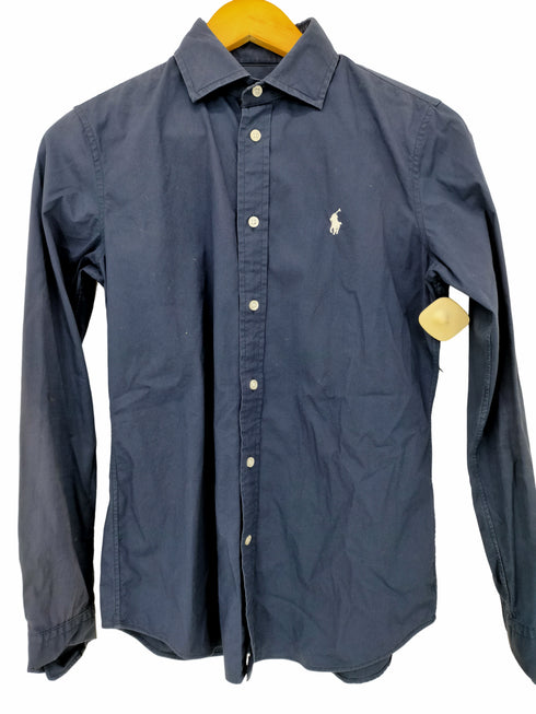 ポロラルフローレン POLO RALPH LAUREN ポニー刺繍 コットン混ポリ L/S シャツ レディース 6