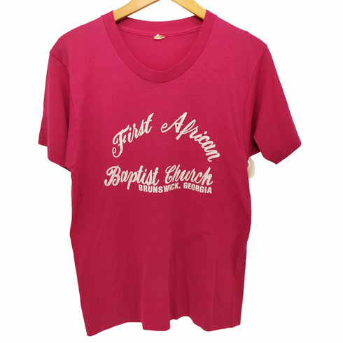 80-90s Baptst Church 前面プリント クルーネックTシャツ シングルステッチ メンズ