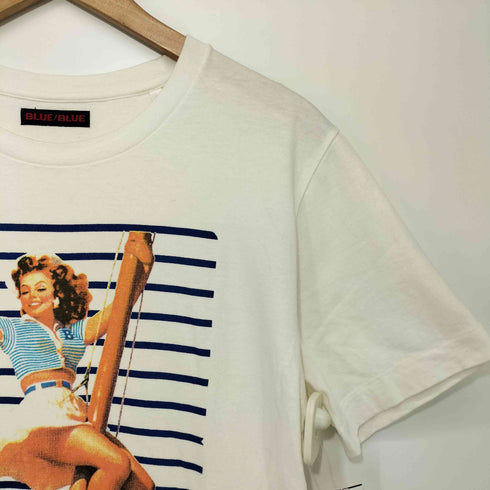 ブルーブルー BLUE BLUE girlプリントTシャツ メンズ JPN:2