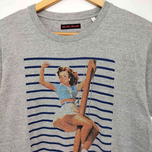 ブルーブルー BLUE BLUE girlプリントTシャツ メンズ JPN:2
