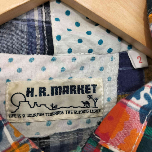 ハリウッドランチマーケット H.R.MARKET パッチワーク長袖シャツ メンズ JPN:2