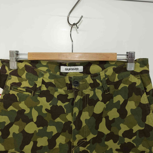 クイックシルバー Quiksilver カモフラ コットン ハーフパンツ ショーツ メンズ 32