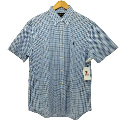 ラルフローレン RALPH LAUREN CLASSIC FIT 半袖ボタンダウンシャツ メンズ import:M