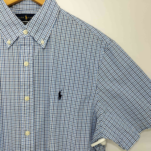 ラルフローレン RALPH LAUREN CLASSIC FIT 半袖ボタンダウンシャツ メンズ import:M