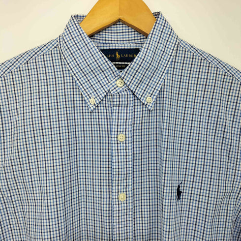 ラルフローレン RALPH LAUREN CLASSIC FIT 半袖ボタンダウンシャツ メンズ import:M