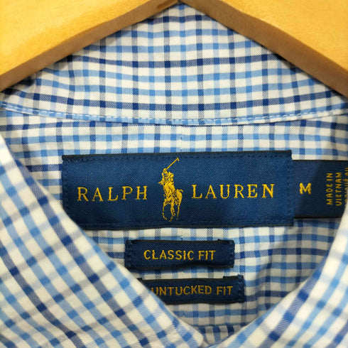 ラルフローレン RALPH LAUREN CLASSIC FIT 半袖ボタンダウンシャツ メンズ import:M