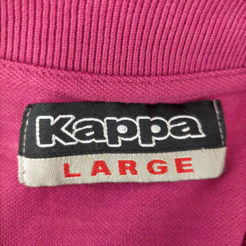 カッパ Kappa 90s フロントロゴ刺繍L/S ポロシャツ メンズ JPN:L