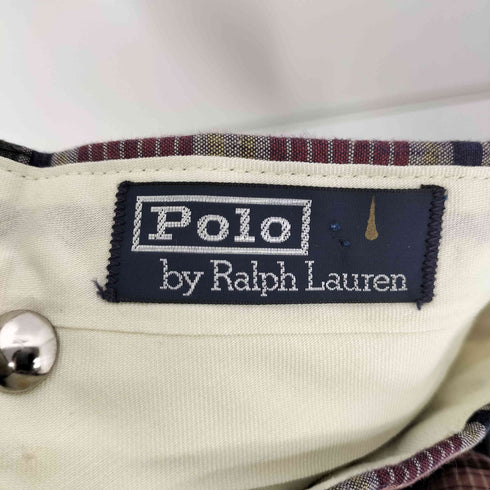 ポロバイラルフローレン Polo by RALPH LAUREN マドラスチェック 2タックパンツ メンズ