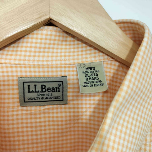 エルエルビーン L.L.Bean ギンガムチェック ボタンダウンシャツ メンズ XL-REG