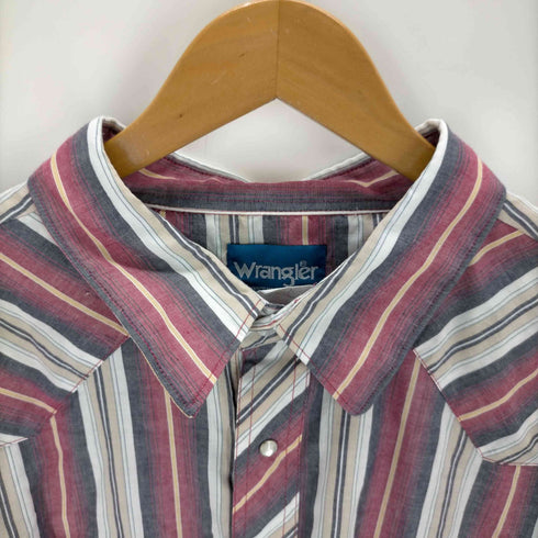 ラングラー Wrangler ストライプウエスタンシャツ メンズ 4XL