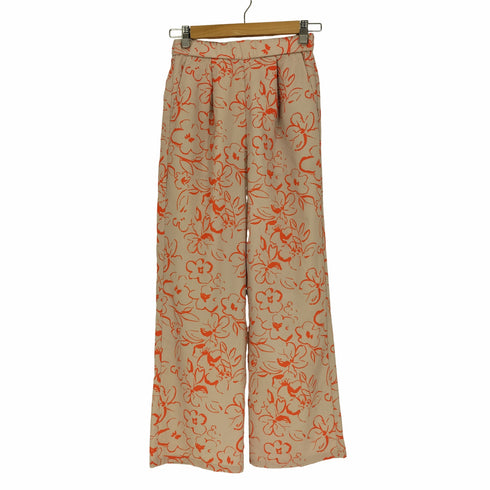 ローズバッド ROSE BUD 22SS フラワー プリント パンツ レディース FREE