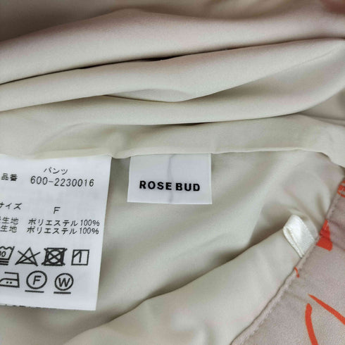 ローズバッド ROSE BUD 22SS フラワー プリント パンツ レディース FREE