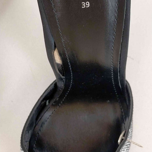 ザラ ZARA バックストラップ付 クリスタル ハイヒール レディース JPN:39