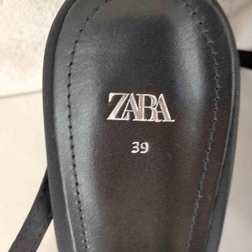 ザラ ZARA バックストラップ付 クリスタル ハイヒール レディース JPN:39
