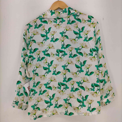 SILKSILKY シルク 花柄パジャマシャツ レディース JPN:M