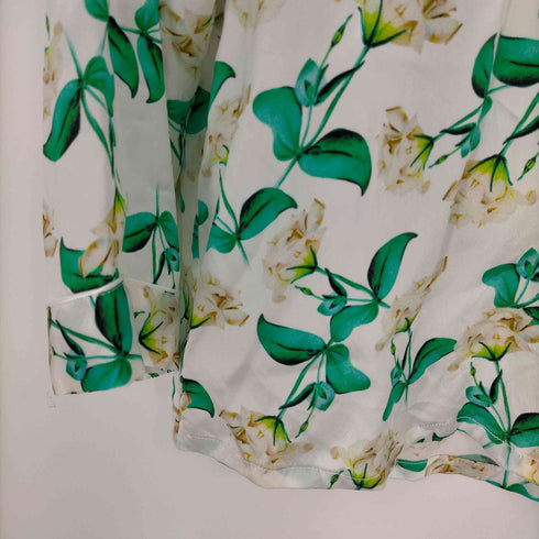 SILKSILKY シルク 花柄パジャマシャツ レディース JPN:M