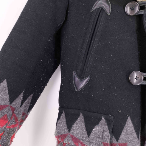 ダブルアールエル ラルフローレン RRL RALPH LAUREN 復刻 一ツ星黒タグ ネイティブ ウール ランチコート メンズ import:XS