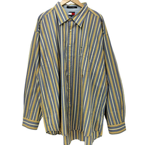 トミーヒルフィガー TOMMY HILFIGER マルチストライプ ボタンダウンシャツ メンズ import:XXL