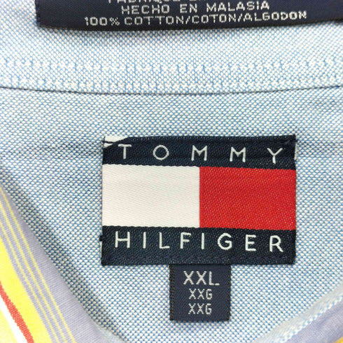 トミーヒルフィガー TOMMY HILFIGER マルチストライプ ボタンダウンシャツ メンズ import:XXL
