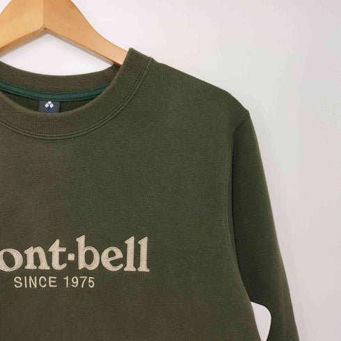 モンベル mont bell 刺繍ロゴ クルーネックスウェット メンズ JPN:XS