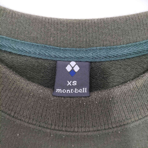 モンベル mont bell 刺繍ロゴ クルーネックスウェット メンズ JPN:XS