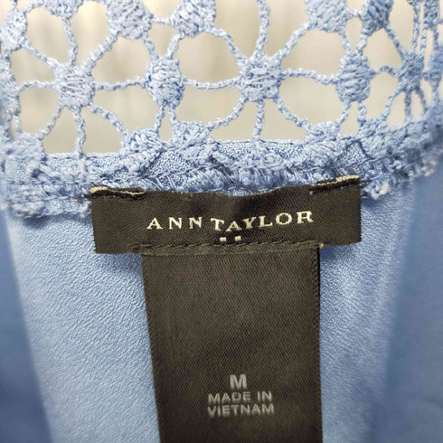 アンテイラー ANN TAYLOR メッシュ切替 スキッパーカットソー レディース import:M