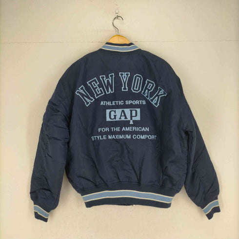 ギャップ Gap 80~90S 両面刺繍スタジャン TALONジッパー メンズ import:M