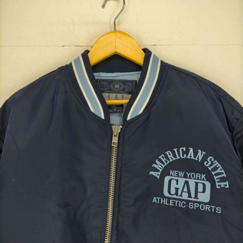 ギャップ Gap 80~90S 両面刺繍スタジャン TALONジッパー メンズ import:M