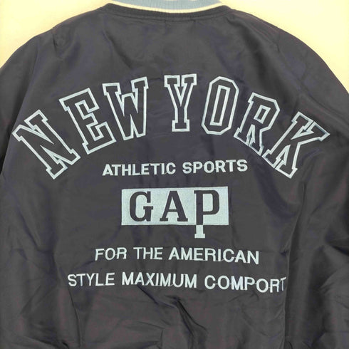ギャップ Gap 80~90S 両面刺繍スタジャン TALONジッパー メンズ import:M