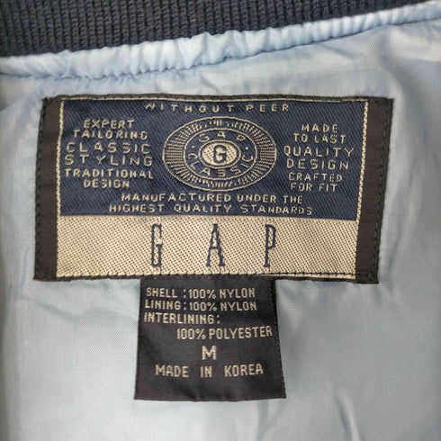 ギャップ Gap 80~90S 両面刺繍スタジャン TALONジッパー メンズ import:M