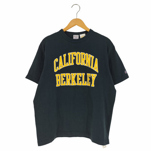 チャンピオン Champion USA製 T1011 Cal ヘビーウェイト カレッジロゴプリントTシャツ メンズ import:L