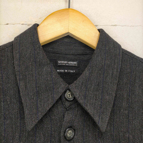 ジョルジオアルマーニ Giorgio Armani MADE IN ITALY ストライプシャツ メンズ