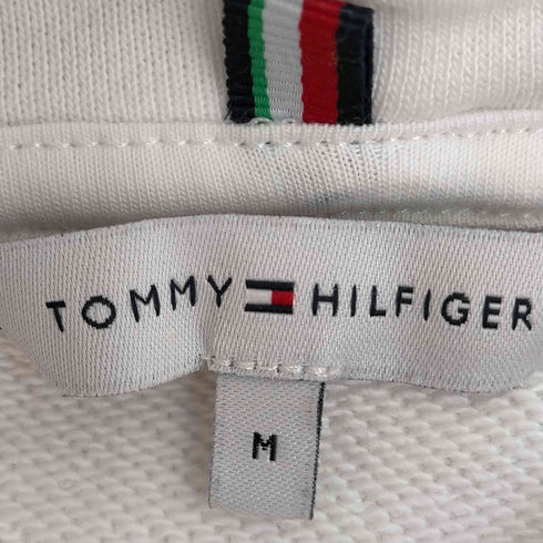 トミーヒルフィガー TOMMY HILFIGER ロゴ刺繍 裾スリット プルオーバーパーカー レディース import:M
