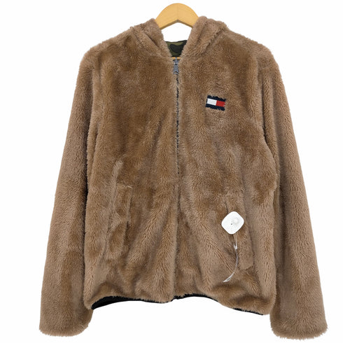 トミーヒルフィガー TOMMY HILFIGER リバーシブル 迷彩ボアフリースジャケット メンズ JPN:M
