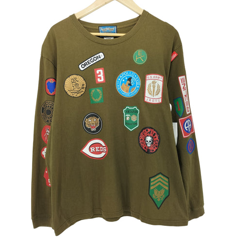 ヘッドグーニー HEADGOONIE DATA WAPPEN LONGSLEEVE Tshirts メンズ XL