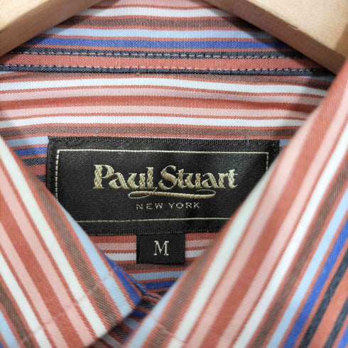 ポールスチュアート Paul Stuart マルチストライプ 半袖ボタンダウンシャツ メンズ JPN:M