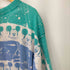 80S USA製 総柄 シルクスクリーン キャラクタープリント クルーネックTシャツ タイダイ柄 シングルステッチ メンズ ONE SIZE