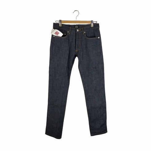 アーペーセー A.P.C. セルビッチ ボタンフライ 濃紺ストレートデニム メンズ 28