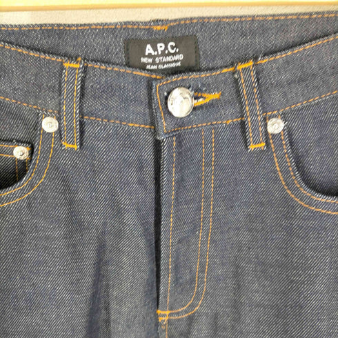 アーペーセー A.P.C. セルビッチ ボタンフライ 濃紺ストレートデニム メンズ 28