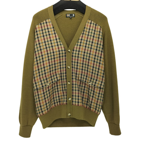 ダックスロンドン DAKS LONDON 切り替えしチェック カーディガン メンズ JPN:M