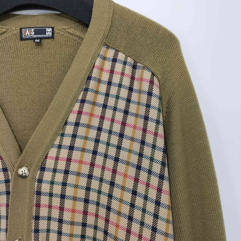 ダックスロンドン DAKS LONDON 切り替えしチェック カーディガン メンズ JPN:M