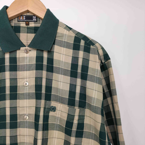 ダックスロンドン DAKS LONDON 袖リブ L/Sチェックシャツ メンズ JPN:M