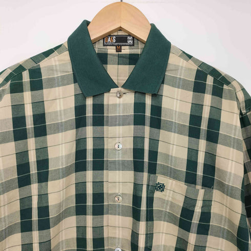 ダックスロンドン DAKS LONDON 袖リブ L/Sチェックシャツ メンズ JPN:M
